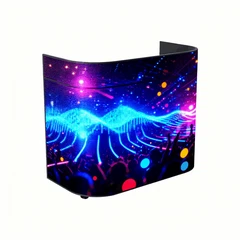 Pantalla LED Digital DJ Stand Fachada ukax mä jach’a uñacht’äwiwa